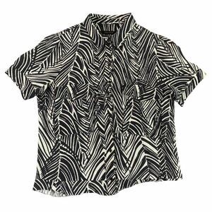 Zara Basic Women's Short Sleeve Button Up Shirt
